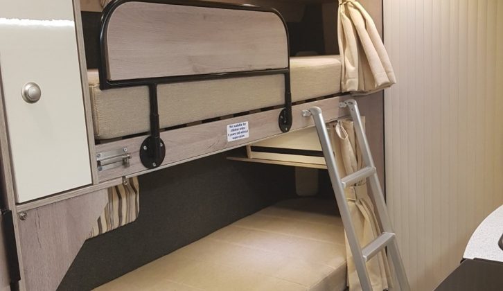 Wildax's layouts can cater for families, thanks to features such as bunk beds