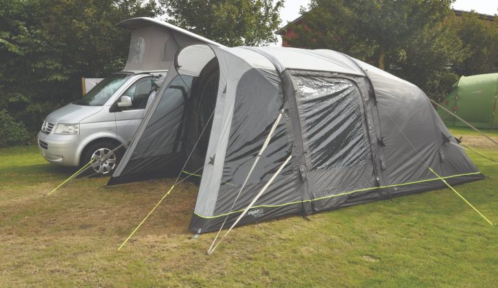 The Blosswell 380 Air is the latest offering from Danish awning specialist Outwell