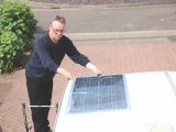 Mark Williams recently fitted a solar panel to his 'van
