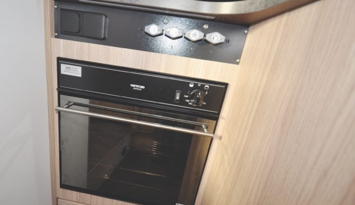 Thetford's Duplex combines both oven and grill, saving space