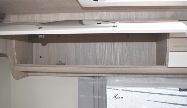 More storage capacity is provided in the various overhead lockers