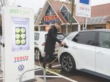 VW, Podpoint and Tesco have teamed up to offer free charging for shoppers