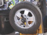 New wheel and tyre must be balanced after ensuring a good seal