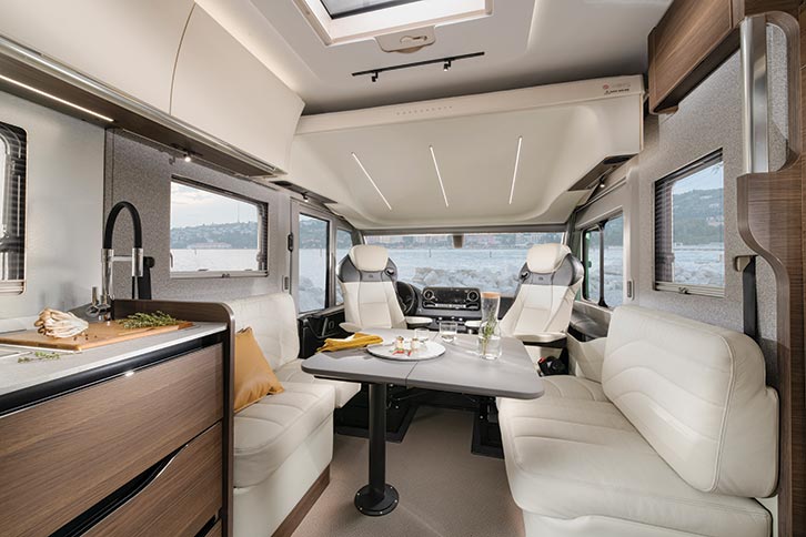 Dinette of Adria Supersonic 780DC