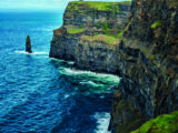 The ancient Cliffs of Moher, home to razorbills, peregrine falcons and puffins