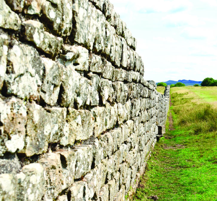 Hadrian's Wall dates back to the Roman era