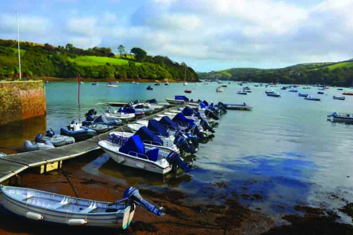 Salcombe is close to the mouth of the Kingsbridge Estuary