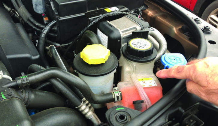 A typical car expansion tank