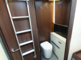 The washroom is very stylishly designed and roomy