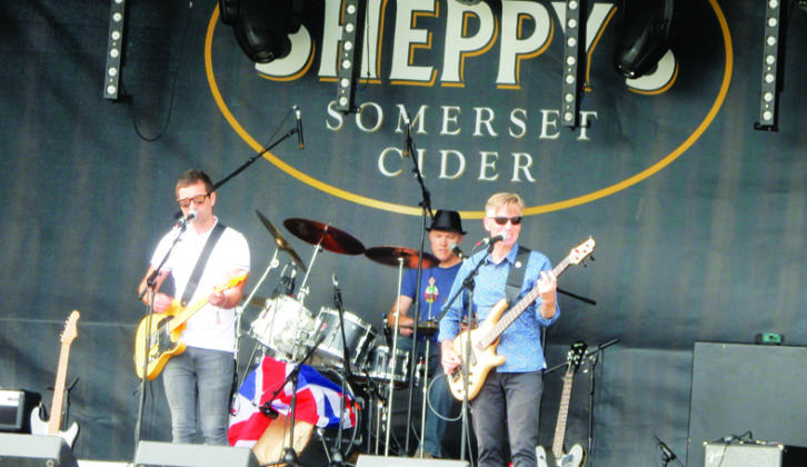 Plenty of live music to enjoy at Sheppy's Farm - and a few glasses of cider, too!