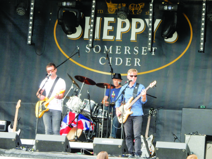 Plenty of live music to enjoy at Sheppy's Farm - and a few glasses of cider, too!