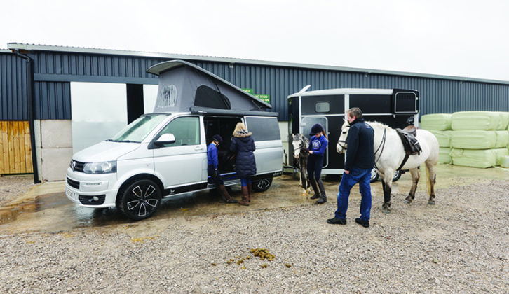 A towbar is essential for all sorts of hobbies, such as riding, but check your towing limit, because horseboxes and horses are heavy