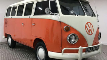 A retro VW campervan