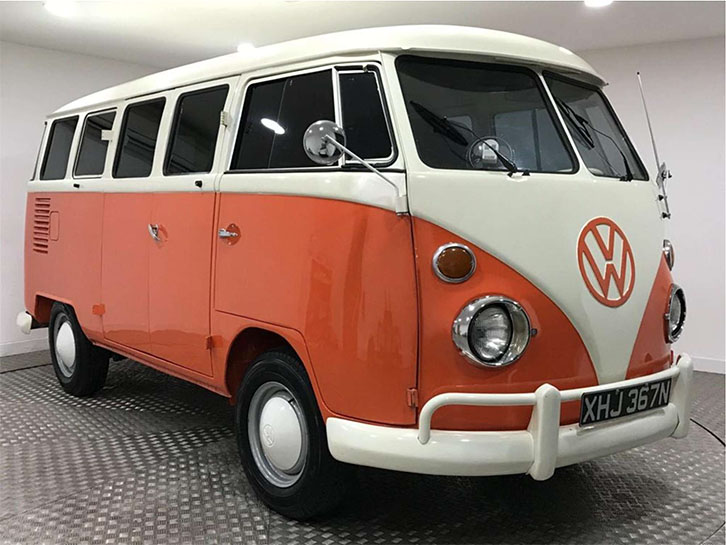 A retro VW campervan