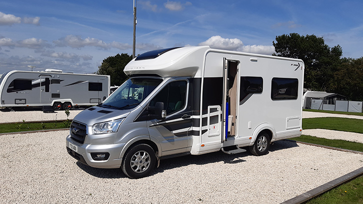 The Auto-Trail F68 parked up