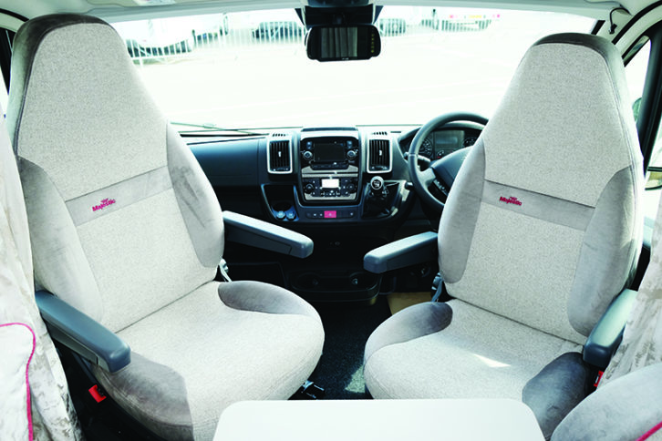Heated cab seats are just one in a long list of kit in the Cab Lux Pack