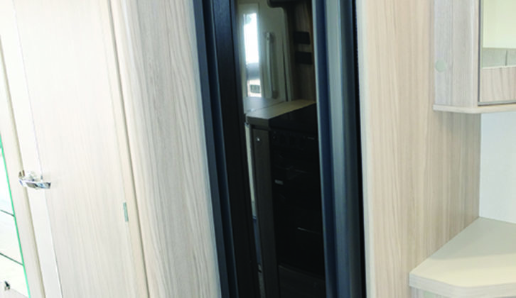 A Thetford 95-litre fridge with freezer compartment