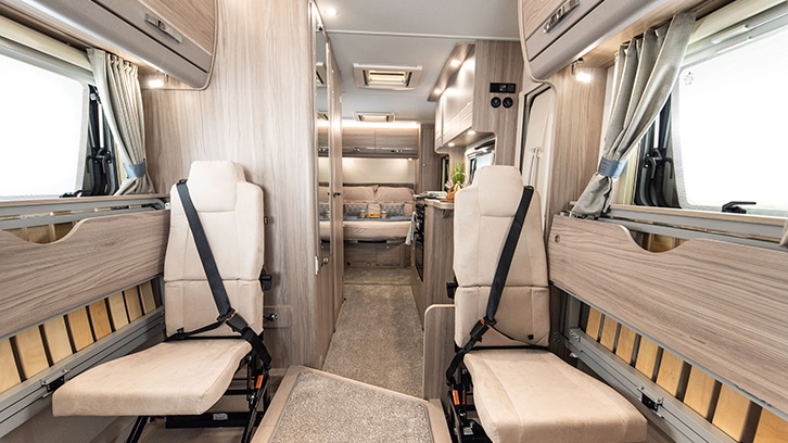 The living area of the Elddis Autoquest 150