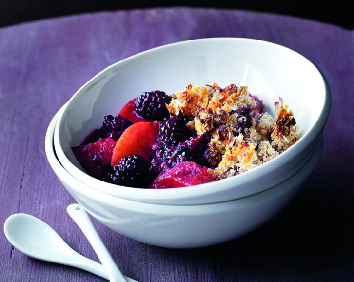 Apple & Blackberry Crumble