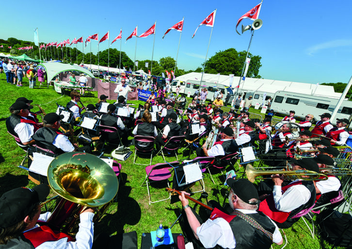 The band performing in 2019 at a CAMC National Rally