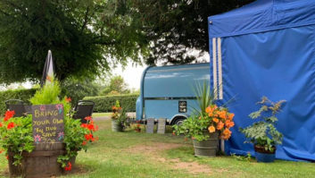 The cafe area at South Lychett Manor Caravan & Camping Park in Dorset