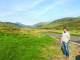 Leon stops to admire the sights in the Cairngorms