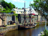 Charlestown, a busy port i the 18th century, remains almost unchanged today