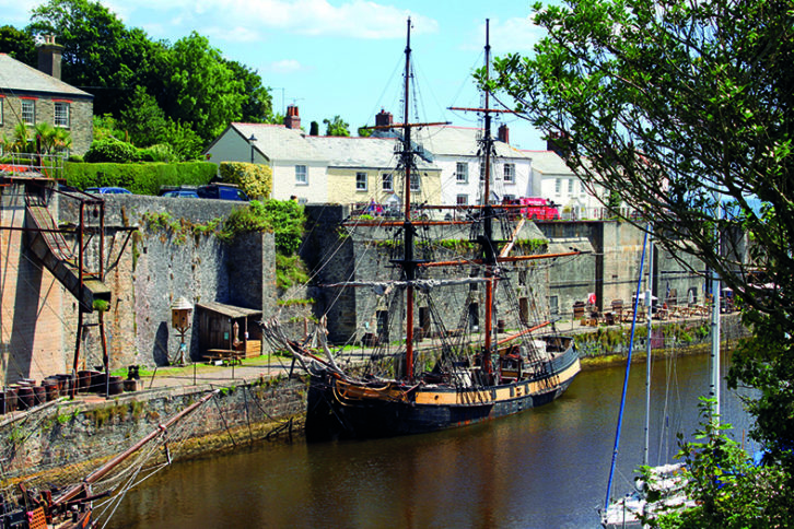 Charlestown, a busy port i the 18th century, remains almost unchanged today