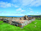 Remains of the 11th century monastery on Brough of Birsay