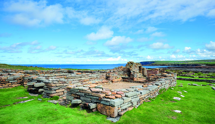 Remains of the 11th century monastery on Brough of Birsay