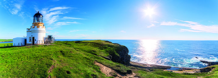 Panoramic views from the Brough of Birsay lighthouse