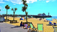 Bournemouth is famous for its golden sands; its pier was built in 1880