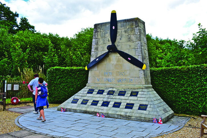 New Forest Airfields Memorial commemorates those who fell in WWII