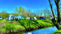Find a great campsite for some lovely riverside and canal walks, such as Three Rivers Pitch & Paddle in Norfolk