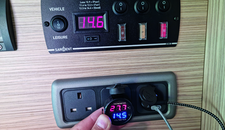 If you prefer not to use a multimeter, you can get plug-in voltmeters for under a fiver. These can give a second opinion if your control panel is playing up