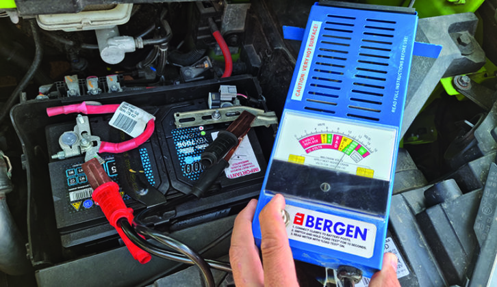 If the battery voltage checks out, but the vehicle struggles to start, the battery needs load-testing - any garage can do this, while basic testers start at about £30