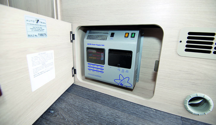 RCDs and fusebox are often housed in one main charging unit - this also indicates if it has a mains connection