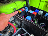 Modern 'vans often have a main fuse panel under the bonnet, for all of the base vehicle equipment