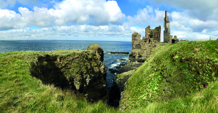 Castle Sinclair Girnigoe is one of the oldest fortifications in Scotland