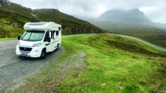 Spectacular views high above Loch na Gainmhich
