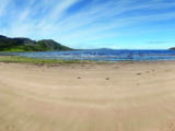 The deserted pink sands of Gruinard Bay