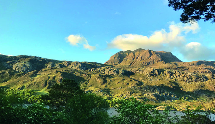 Sunset over Slioch - the view from Ian's window!