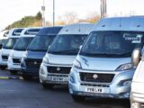Vas on a dealer forecourt
