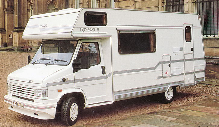 A parked Elddis Voyager