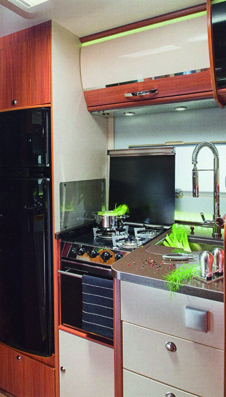 Kitchens are well-equipped, but are a bit short of worktop