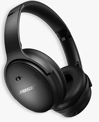 Bose QuietComfort QC45 Noise Cancelling Over-Ear Wireless Bluetooth Headphones in black