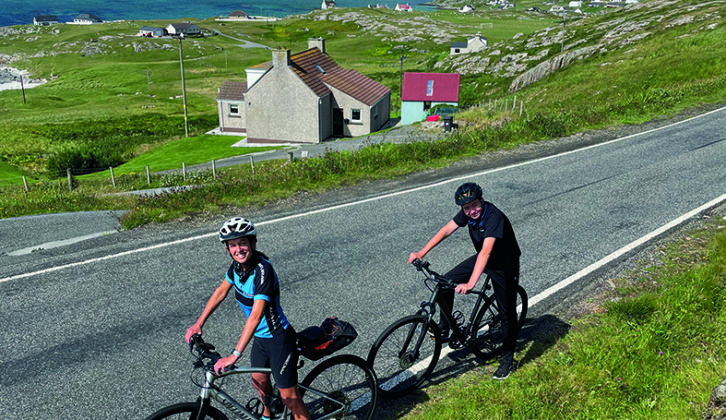 Eriskay was just one of the family's many fantastic bike rides