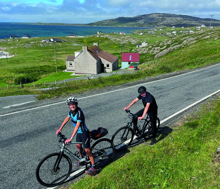 Eriskay was just one of the family's many fantastic bike rides