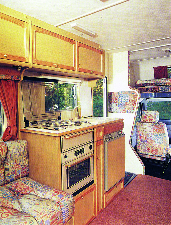 Kitchen in a 1995 Navigator 360RL