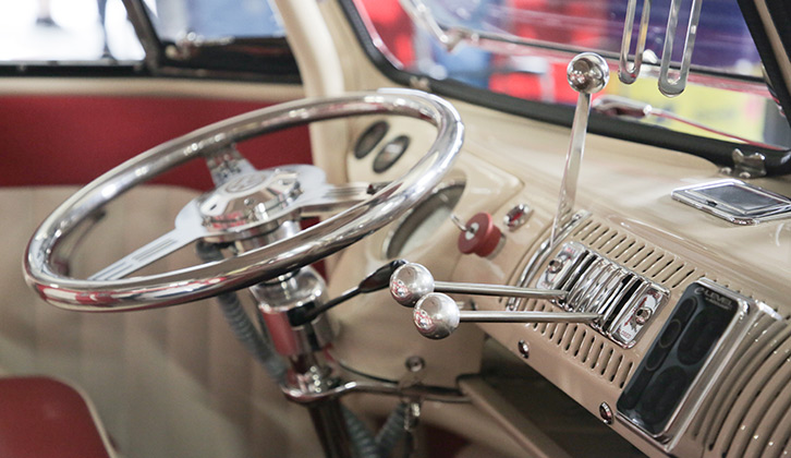 The cab of Oklahoma Willy is what you'd expect from a 1958 VW
